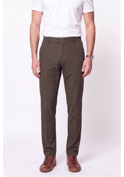 Comfort Fit Esnek Pamuklu Yan Cep Haki Jogger Pantıolon P 1220