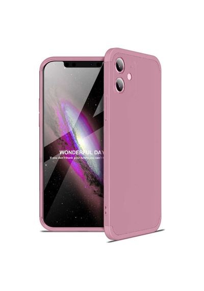 Apple Uyumlu  iPhone 12 Kilif Lens Tam Korumali Gkk Sert Kapak 470450264