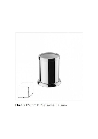 Sonia - Classico Diş Fırçalık,tezgah Üstü - Krom - 91210cr- Krom
