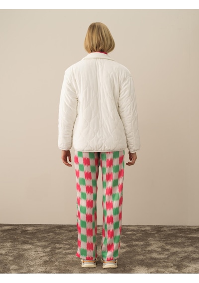 Xint Ekru Oversize Mont 400593 Beyaz