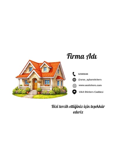 100 Adet Kişiye Özel Katvizit, Reklam Kartı, İşletme Tanıtım Kartı - Mavi - 170