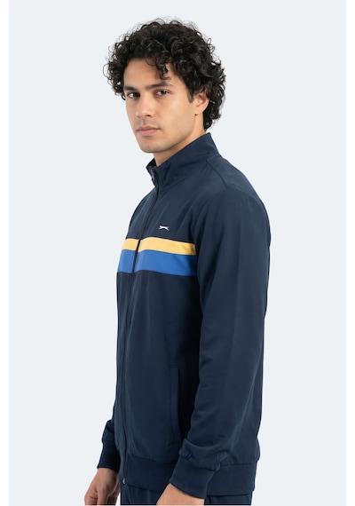 Slazenger Rencor Erkek Dik Yaka Fermuarlı Lacivert Sweatshırt