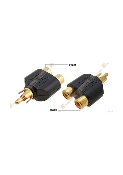 1 Rca Tos Lale Erkek To 2 Rca Dişi Çevirici Jak