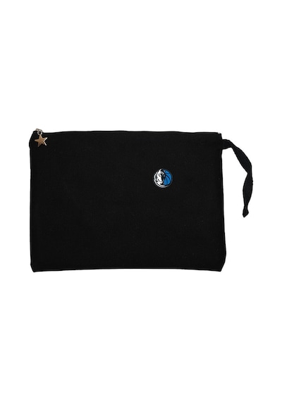 Dallas Mavericks Logo Siyah Clutch Astarlı Cüzdan / El Çantası Siyah