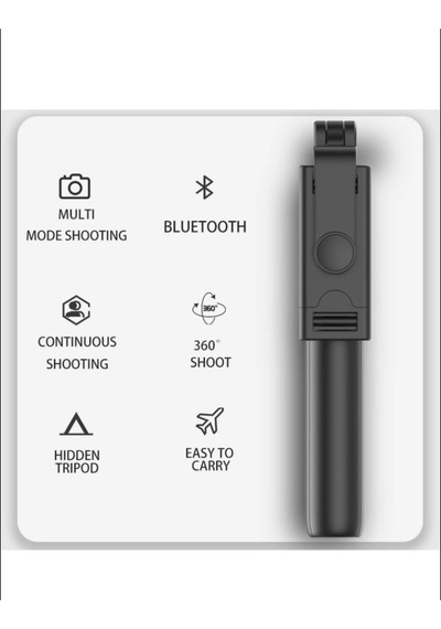 Tripod L02 4 In 1 Bluetooth Kumandalı Tripod Selfie Çubuğu