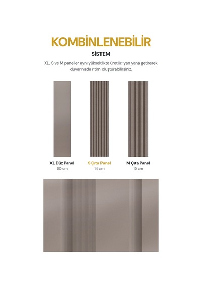 Vilo Mpc S Çıta Duvar Paneli Rose Copper 265cm Yapıştırmalı Montaj - Neme Ve Darbeye Dayanıklı