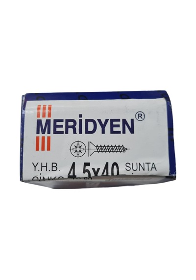 Meridyen Sunta Vidası 4.5 x 40 mm (Kutu İçinde 200 Adet Bulunmakt