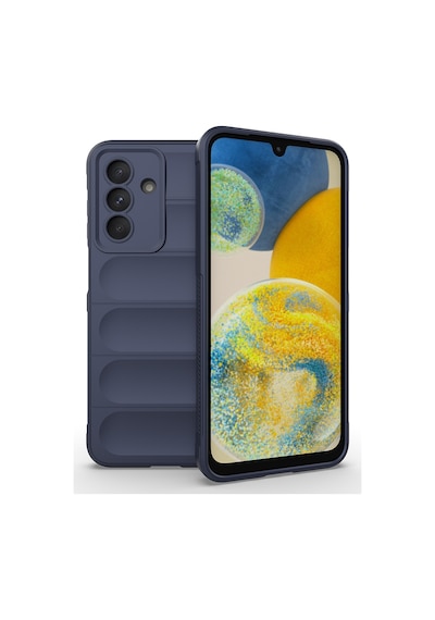 Galaxy Uyumlu A26 Kılıf Esnek Tpu Oyuklu Arka Yüzey Tasarımlı Zore Etnik Silikon Kapak - Lacivert Lacivert