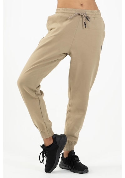 Maraton Sportswear Comfort Kadın Dönüşlü Paça Basic Açık Vizon Eşofman Altı 22163-açık Vizon Açık Vizon