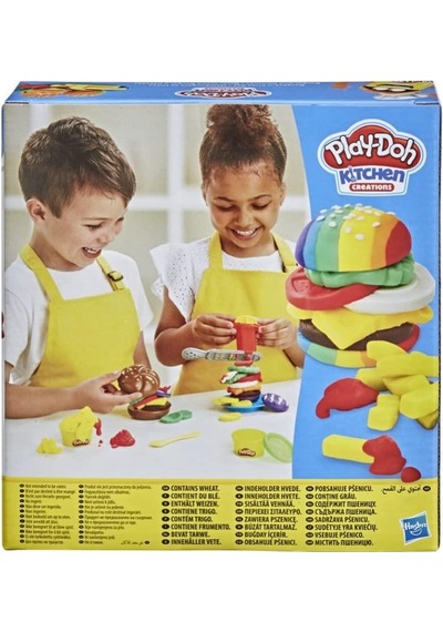 Play-Doh Mutfak Atölyesi Hamburger ve Patates Kızartması Oyun Ham