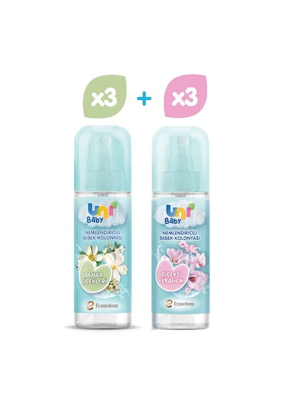 Uni Baby Bebek Kolonyası Bahar Çiçekleri&çiçeksi Koku 6'lı 900 Ml