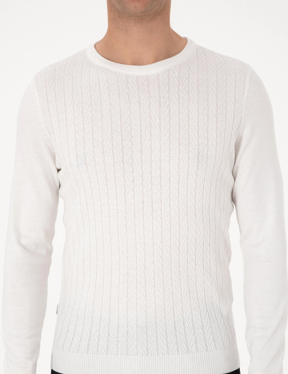 Pierre Cardin Erkek Ekru Kazak /triko 50315717-vr019 Ekru