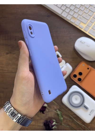 Samsung Galaxy A10 Uyumlu Kamera Korumalı Darbeye Dayanıklı Renk Atmayan Fab Silikon Kılıf Lila