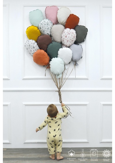 Çocuk Odası Dekorasyonu 2'li Balon Set, Bebek Odası Dekoratif Balon, Duvar Dekorasyonu