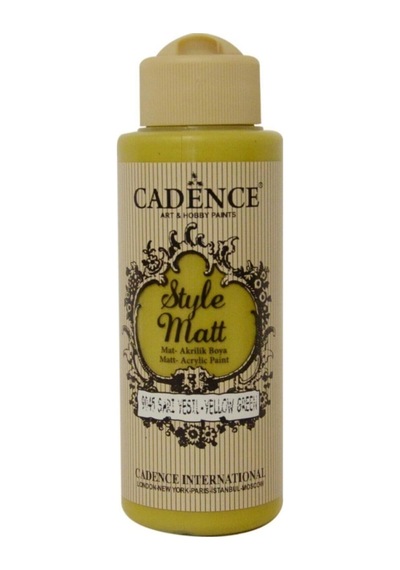 Style Matt Akrilik Boya 120ml 9045 Sarı Yeşil 9045 Sarı Yeşil