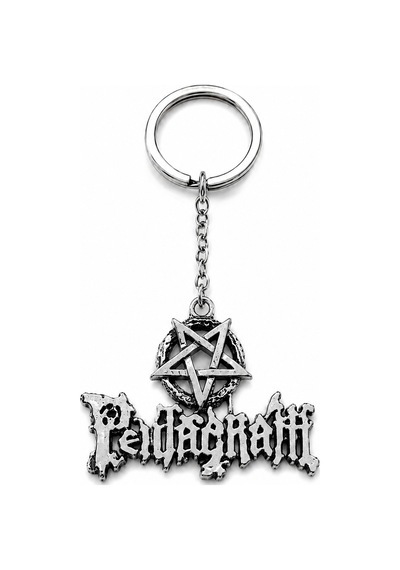 Pentagram Sembollü Pentagram Yazılı Metal Anahtarlık Gotik Tasarım Anahtar Aksesuarı
