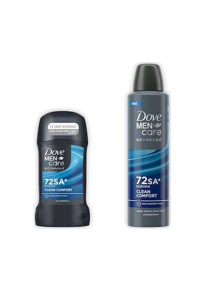 Dove Men +care Advanced Erkek Deodorant Clean Comfort 150 Ml + Clean Comfort Stick 50 Ml