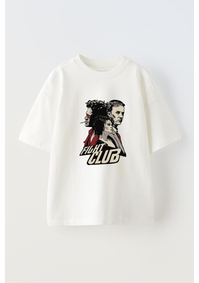 Thewert Unisex Fight Club Dövüş Kulübü Tasarım Baskılı Pamuk Beyaz Oversize T-shirt Thewert Unisex Fight Club Dövüş Kulübü Tasarım Baskılı Pamuk Beyaz Oversize T-shirt