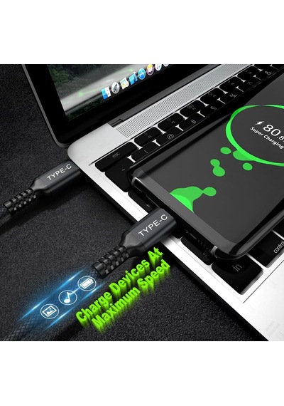 Ultra Hızlı Pd Type-c Şarj Kablosu - 240w Güçlü Kırılmaz Örgülü Diğer