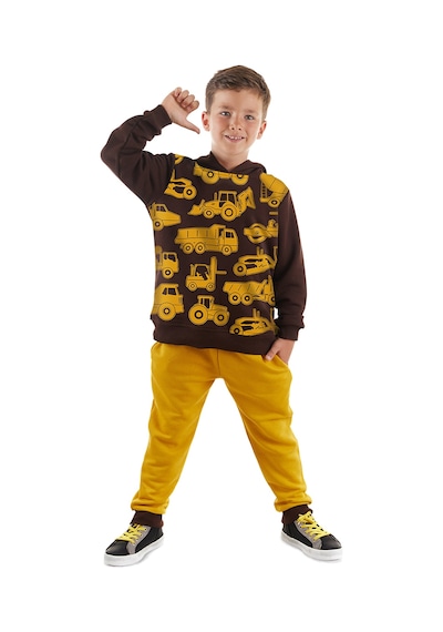Denokids Mshb&g İnşaat Araçları Erkek Çocuk Eşofman Takım Çok Renkli