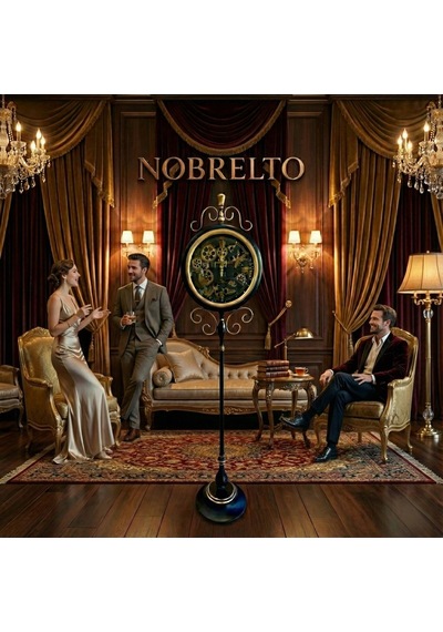 Nobrelto 3604 Luxury Serisi 180 Cm Dekoratif Ayaklı İskelet Saat