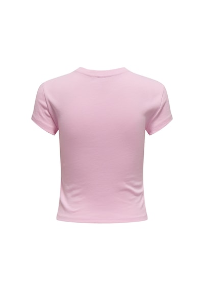 Only Onlelına S/s O-neck Short Top Jrs Noos Kadın Pembe Bluz - 15320229 Pembe