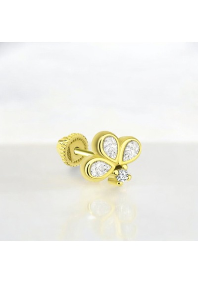 Glorria Altın Balon Helix Piercing Altın