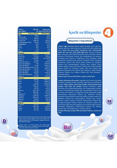 Bebehum 4 Numara Devam Sütü 12 Ay+ 400 gr x 10 Adet