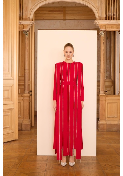Senna Tease Dress Kırmızı Kırmızı