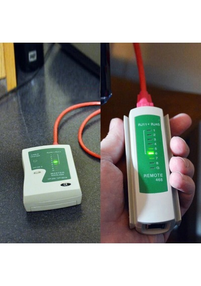 Network Test Cihazı Rj11 Rj45 Ledli Test Cihazı