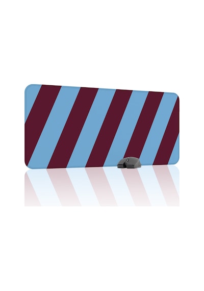 Bordo Mavi 90x40 Xxl Taraftar Gaming Oyuncu Mouse Pad Kaymaz Taban Büyük Klavye Fare Altlığı Şerit