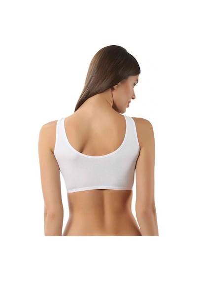 Özkan Underwear Özkan Bayan Yarım Atlet Sütyen Ribana Yüzde Yüz Pamuklu 0564