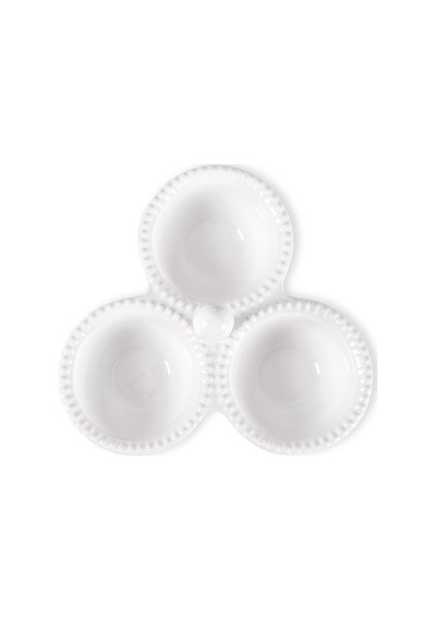 The Mia Grd0022 Grande Servis Tabağı Bölmeli Beyaz 24 Cm