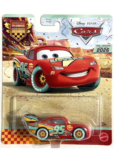 Disney Pixar Cars 2026 Race To Celebrate Lightning Mcqueen 95 Metal Diecast Araç Mavi