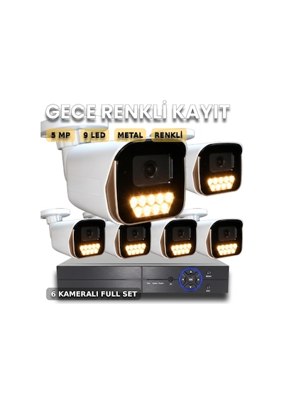 6 Noktalı Savunma: Hexa-pro 65m Renkli Gece Aı Gözetim Seti