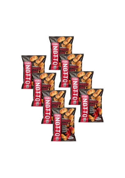 Yayla Notto Fıstık Ezmeli Ve Sriracha Çeşnili Protein Cipsi 50 G X8