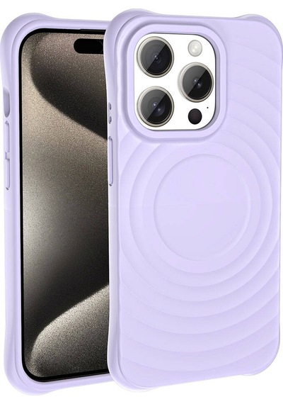 Apple Uyumlu iPhone 15 Pro M-safe Şarj Özellikli Airbagli Mat Görünümlü Zore Hepi Kapak Beyaz