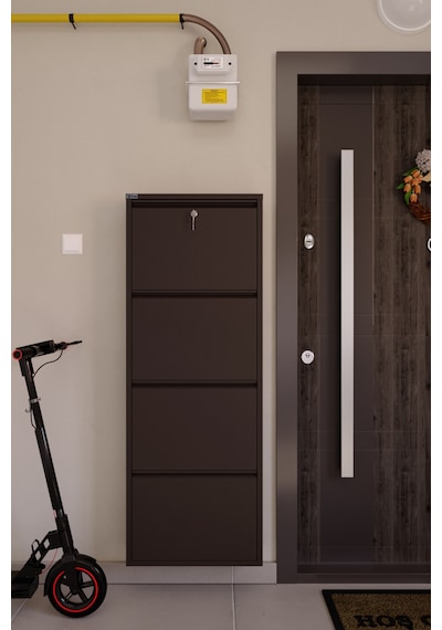 Ceha Kilitli 4'lü Metal Ayakkabılık Kahverengi - K.AYK-4 /AB8317/KL Kahverengi Ceha Kilitli 4'lü Metal Ayakkabılık Kahverengi - K.AYK-4 /AB8317/KL Kahverengi
