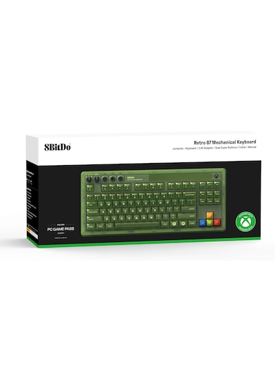 8bitdo Retro 87 Mekanik Klavye Rgb Aydınlatmalı Bluetooth/2.4g/usb-c Kablosuz Oyuncu Klavyesi Xbox Lisanslı