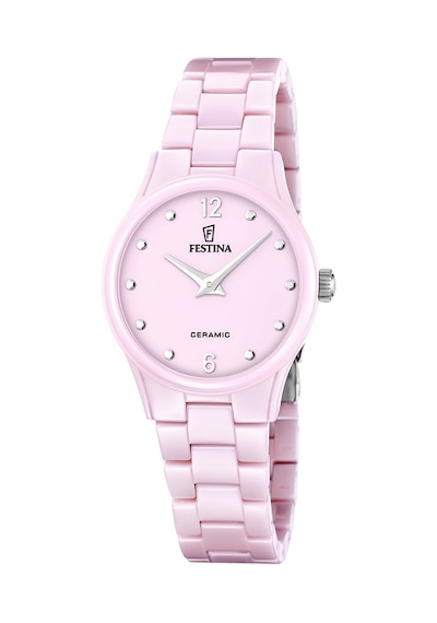Festına F20751/2 Seramik Kadın Kol Saati Pembe