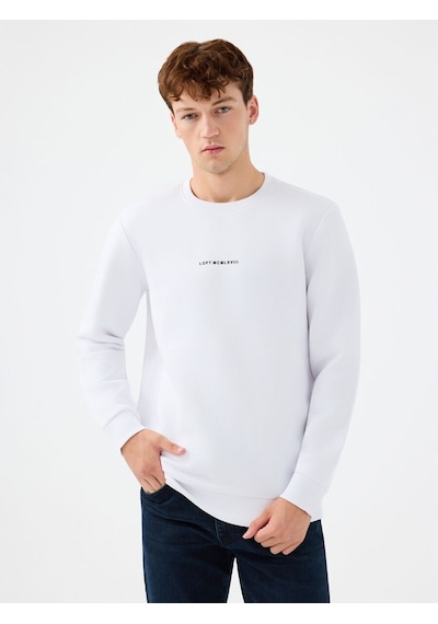 LOFT Regular Fit Erkek Sweatshirt Lf2034268 Q1.v1 Beyaz