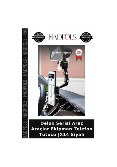Delux Serisi Araç Araçlar Ekipman Telefon Tutucu Jx14 Siyah
