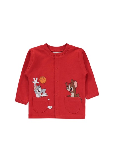 Civil Baby Tom And Jerry Baskılı 1-9 Ay Pijama Takımı - Kırmızı