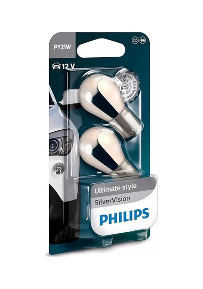 Philips Py21w Chrome Diadem 12v 93 Turuncu Amber Silver Vision Ampul 2 Adet Sku: Zeus8690010194398
