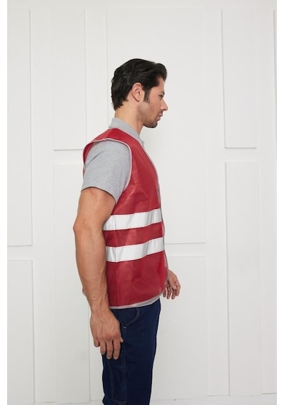 Orange Safety İkaz Yeleği Kırmızı