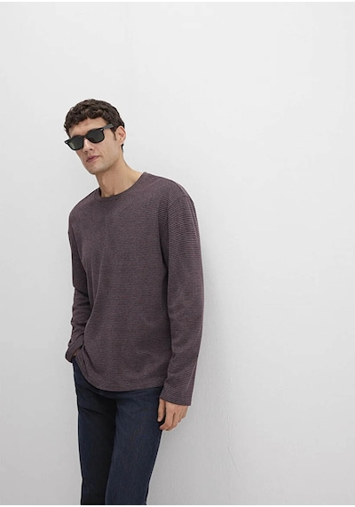 Mavi Loose Fit Bordo Erkek Uzun Kollu T-shirt M0613040-70434 Bordo