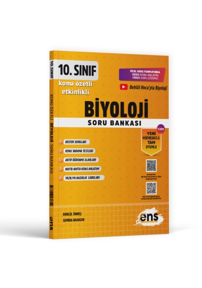 Ens Yayıncılık 10.sınıf Biyoloji Konu Özetli Etkinlikli Soru Bankası