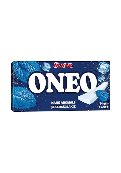 Oneo Slims Yeşil Naneli Sakız, 14 Gr