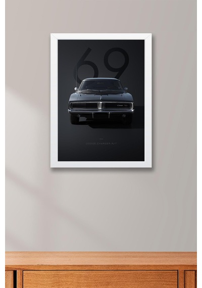 1969 Dodge Charger R/t Çerçeveli Tablo - Special Edition Car Poster
