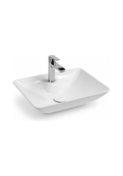 Isvea Sistema Y Tezgah Üstü Çanak Lavabo 52 Cm, Batarya Delikli Beyaz 10sy50052